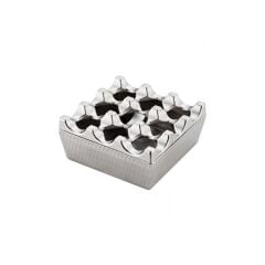 Pios Döküm Kare Küllük Krom ızgaralı 8 cm