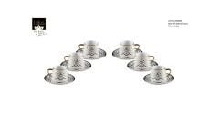 Lotus 6 kişilik Kahve takımı 250406B