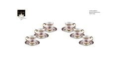 Lotus 6 kişilik Kahve takımı 250421A