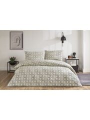 Taç Ranforce Galen Gri Çift Kişilik Nevresim Takımı