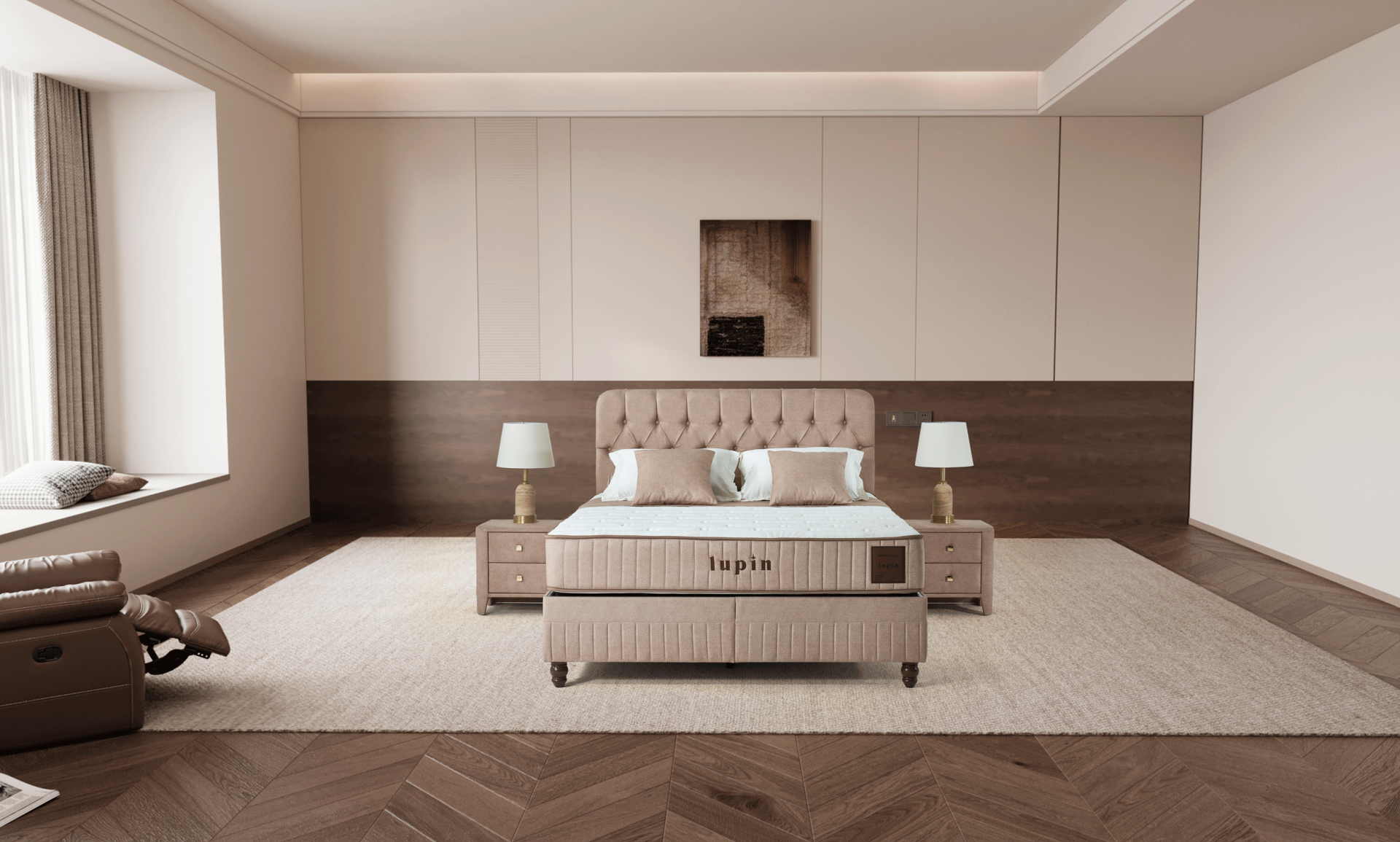 Ewos Bedding Lupin Set , Yatak, Baza ve Başlık Takımı