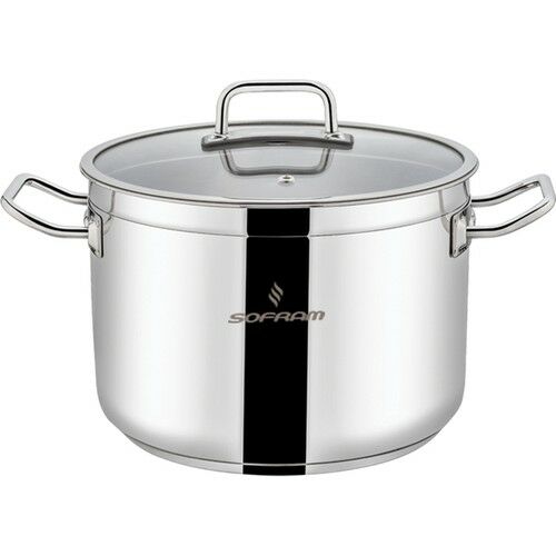 Sofram Atlas Çelik Tencere 24 cm Derin  5,30 Lt