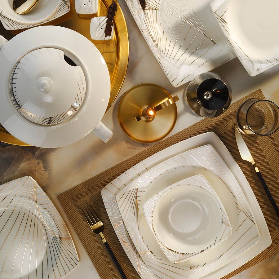 Kütahya Bone Mare 62 Parça  Yemek Takımı 11705