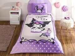 Taç Kuromi Tek Kişilik Lisanslı Nevresim Takımı