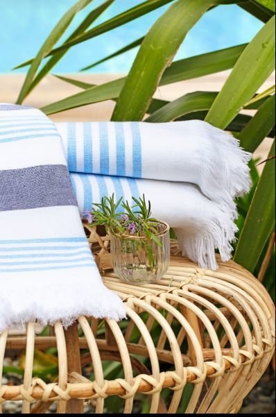 Özdilek 70x150 Peştamal Plaj Havlusu River Mavi