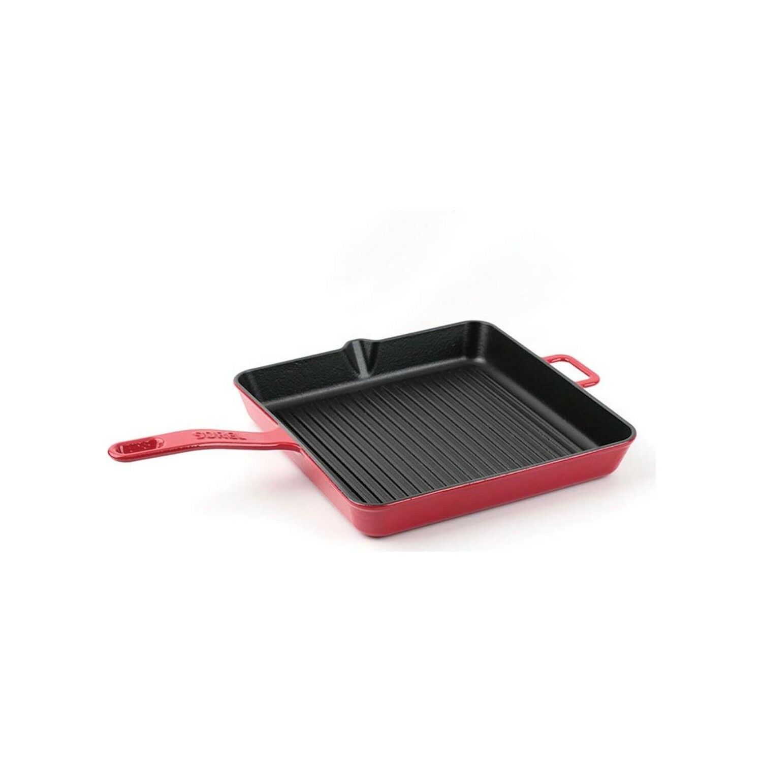 Sürel Kare Izgara Döküm Tava 30x30 cm Kırmızı