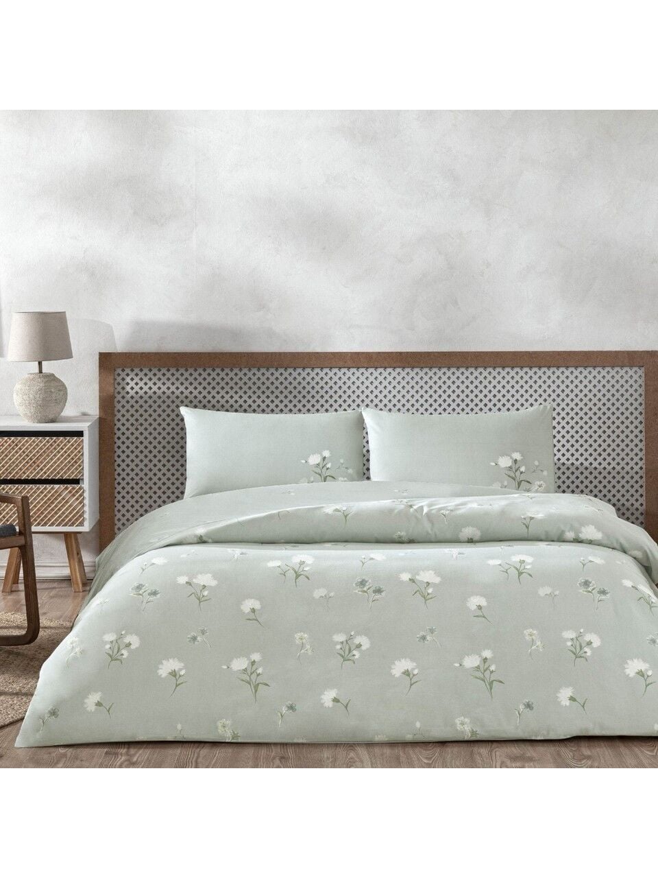 Taç Aveste Ranforce Çift Kişilik Nevresim Takımı Mavi