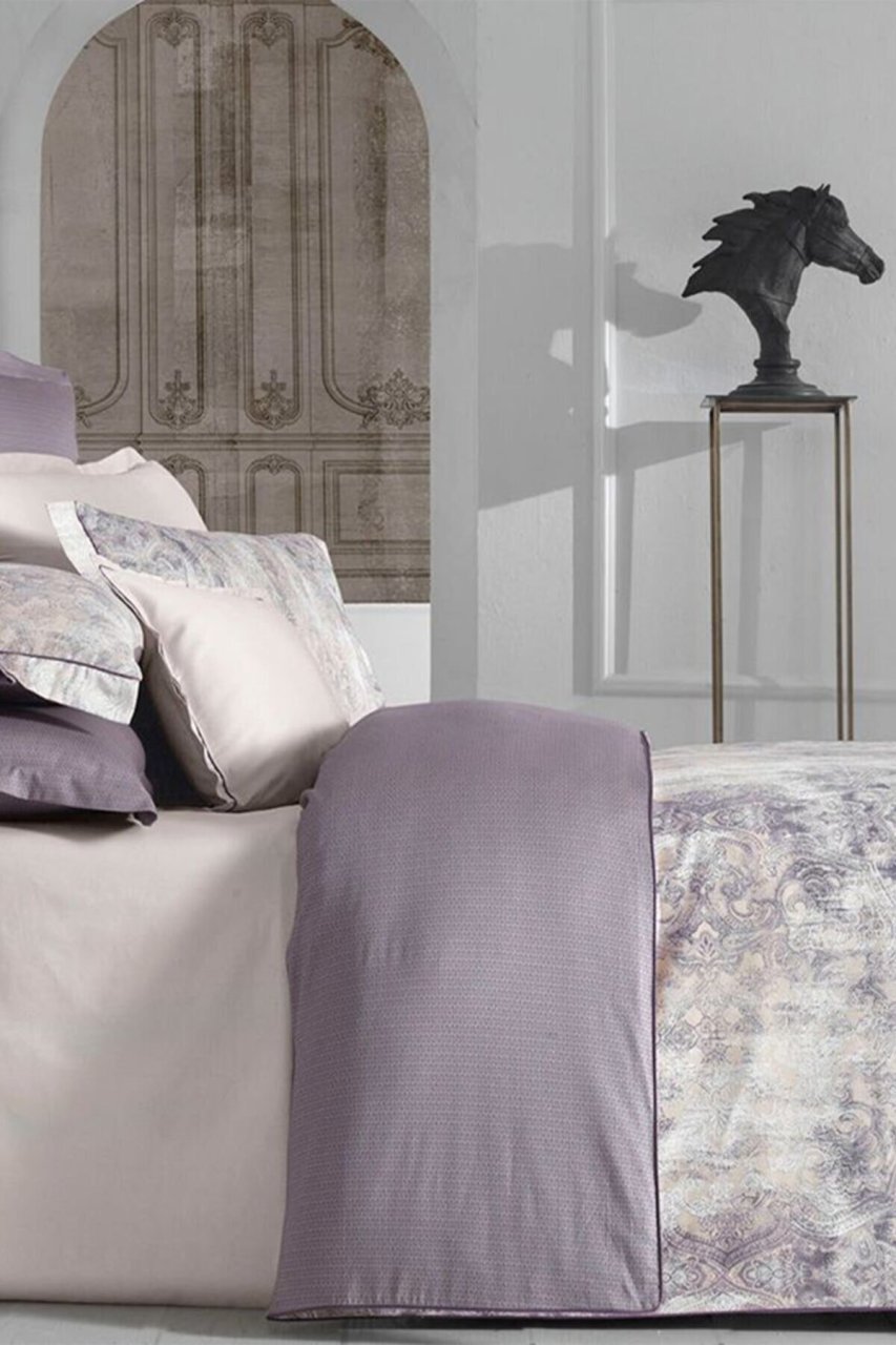 Sarev Tripoli Çift Kişilik Pamuk Saten Uyku Seti V1