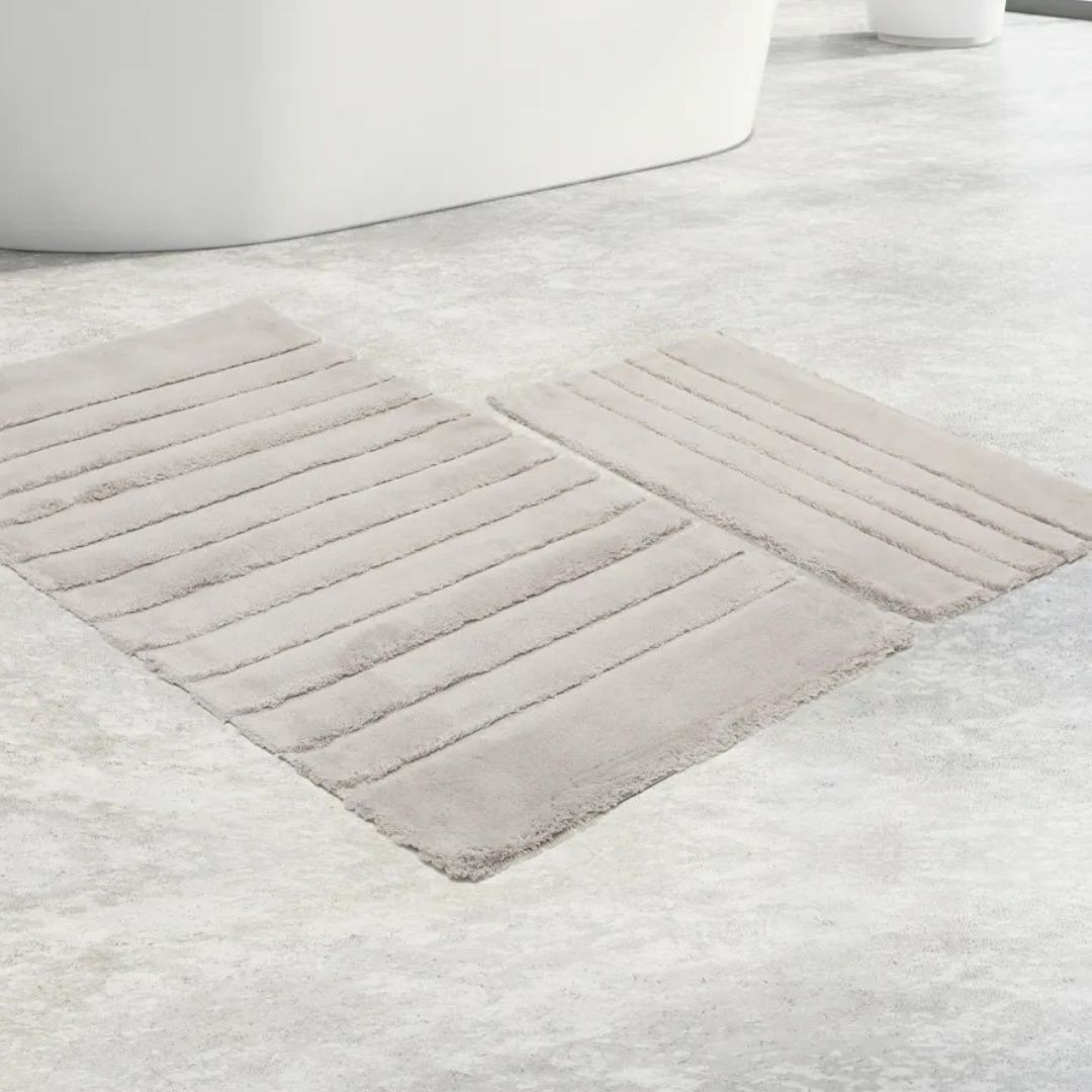 Özdilek Stra Pamuklu Klozet Takımı Açık Gri