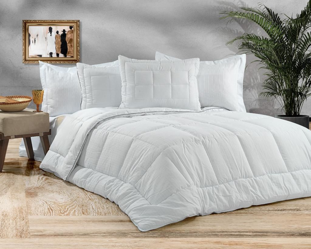 İrina Home Battal Yorgan seti  215x235cm Beyaz