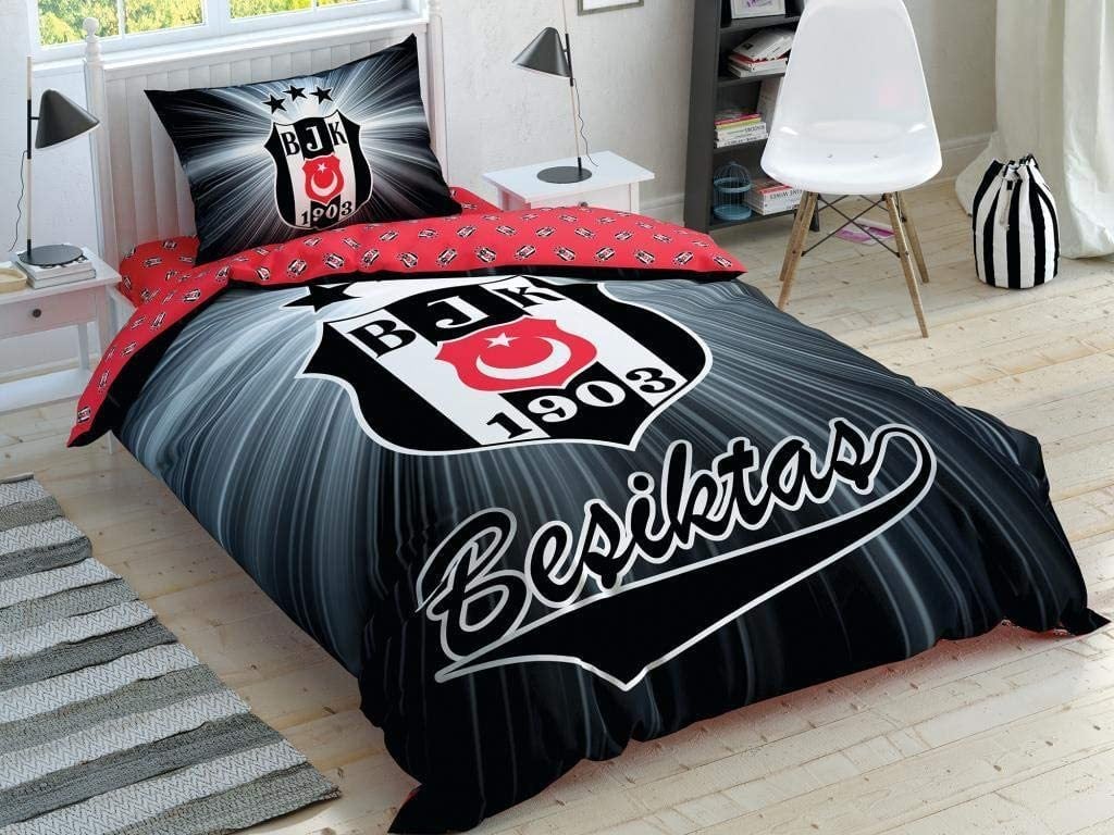 Taç Beşiktaş Light Glow Tek Kişilik Nevresim Takımı