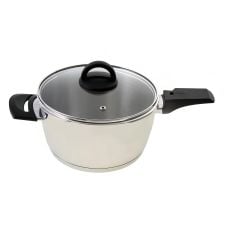 Jumbo Düdüklü Tencere 6+4 Litre Procook Açık Gri Paslanmaz Çelik