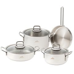 Jumbo Lyon 7 Parça Çelik Tencere Seti