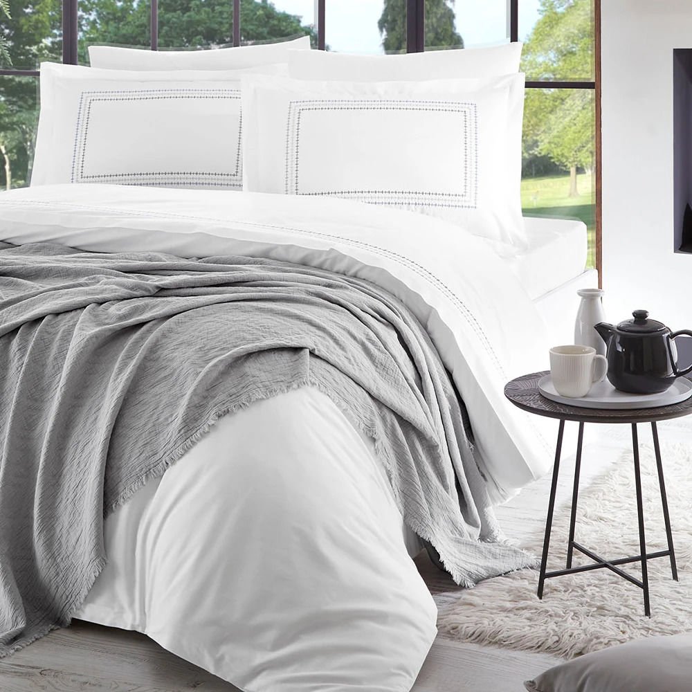 Özdilek Native Çift Kişilik Gelin Seti gri