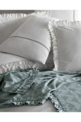 Özdilek Gelin Seti Pike Nevresim Rufle Haki