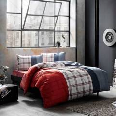 Taç Genç Modası Cloud Kırmızı Tek Kişilik Nevresim Takımı