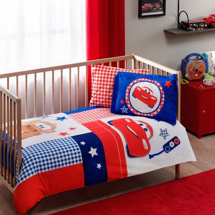 Taç Bebek Nevresim Takımı Disney Cars Baby Patchwork