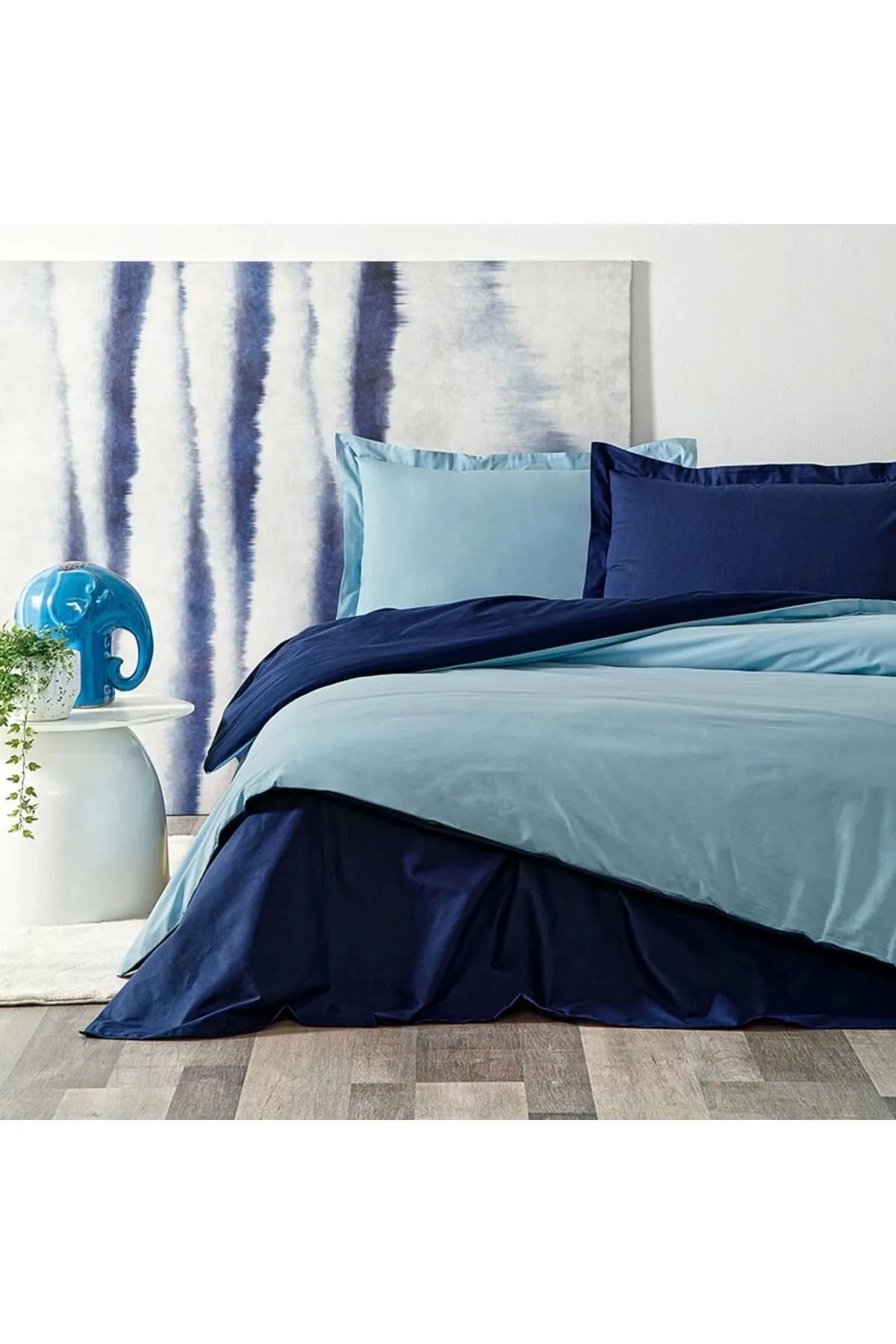 Özdilek  Tek Kişilik Colormıx Nevresim Takımı Aqua Lacivert