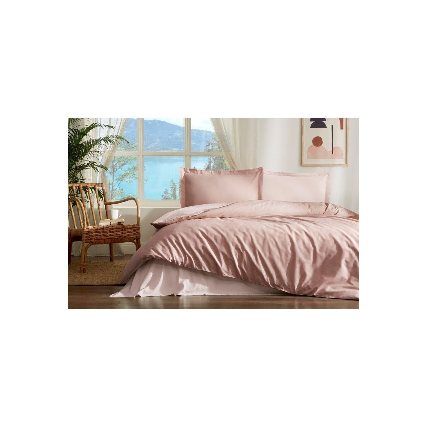 Özdilek Ranforce Nevresim Takımı Çift Kişilik Toprak-Sütlü Kahve