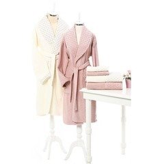 Özdilek Adria Aile Bornoz Seti PEMBE