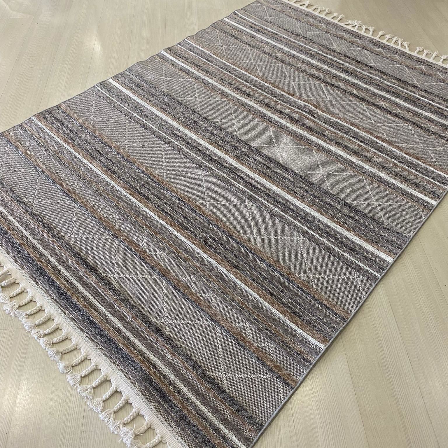 Yks Meridyen Gri Kahve 4805 halı