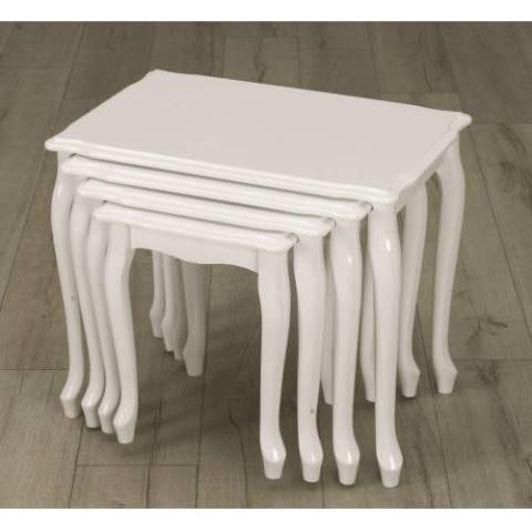 Zigon 4'Lü Sehpa BEYAZ