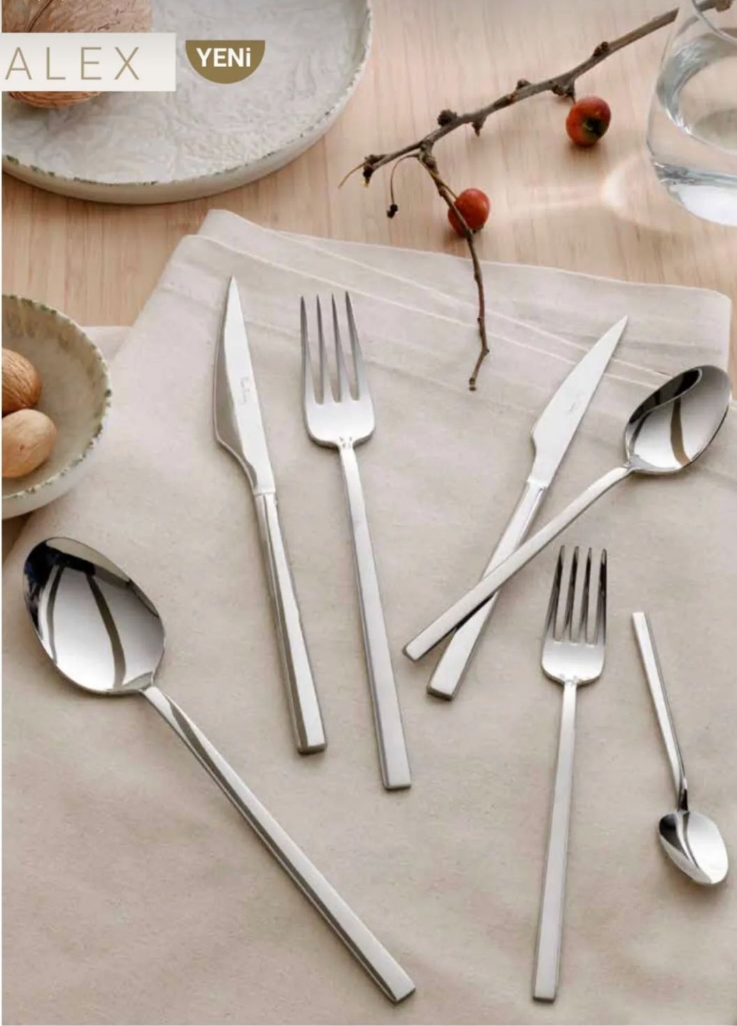 Pierre Cardin Alex 84 Parça Çatal Bıçak Kaşık Seti