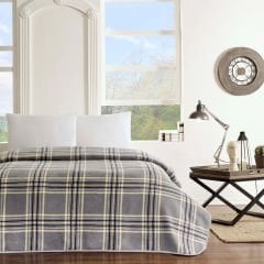 Taç Çift kişilik Polyester Battaniye fausto antrasit