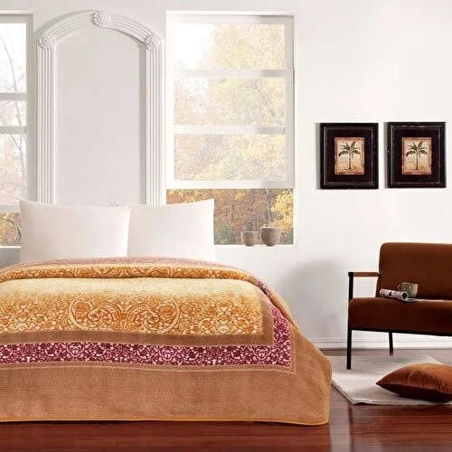 Taç Çift Kişilik Polyester Battaniye Jadıra Kiremit