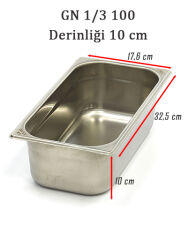 Çelik Gastronom Dondurma küveti 36x17x10 cm