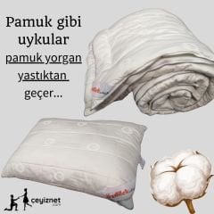 Çift Kişilik Pamuk Yorgan 195 x 215cm