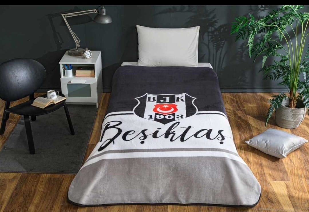 Taç Beşiktaş klasik logo Battaniye tek kişilik