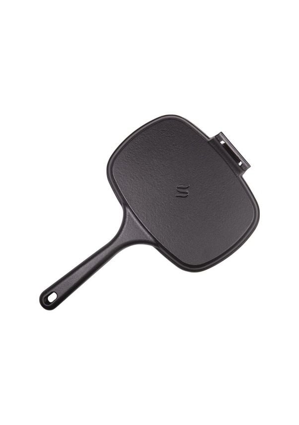 Sürel Oval Izgara El Tost Mat Siyah 25x18 cm