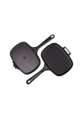 Sürel Oval Izgara El Tost Mat Siyah 25x18 cm