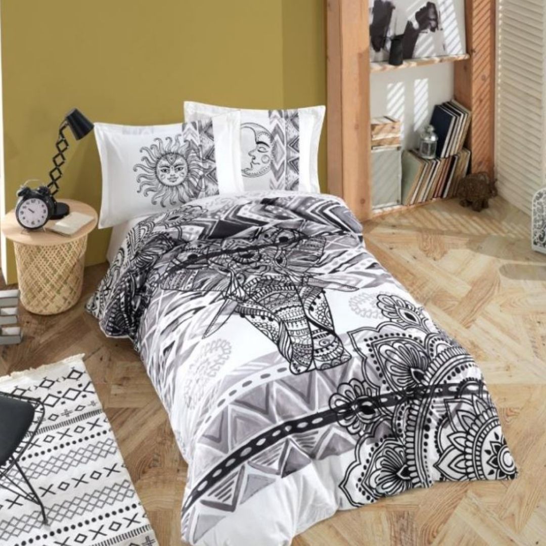 Hobby Poplin Tek Kişilik Nevresim Takımı Mandala (HAFTANIN ÜRÜNÜ)