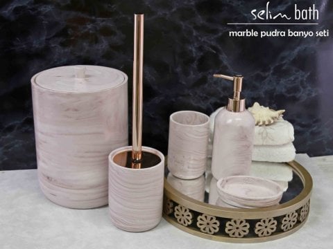 By Selim Marble Banyo Seti - Pudra
