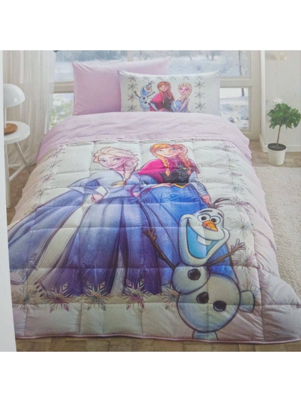 Özdilek Disney Lila Frozen Frosten Uyku seti tek kişilik