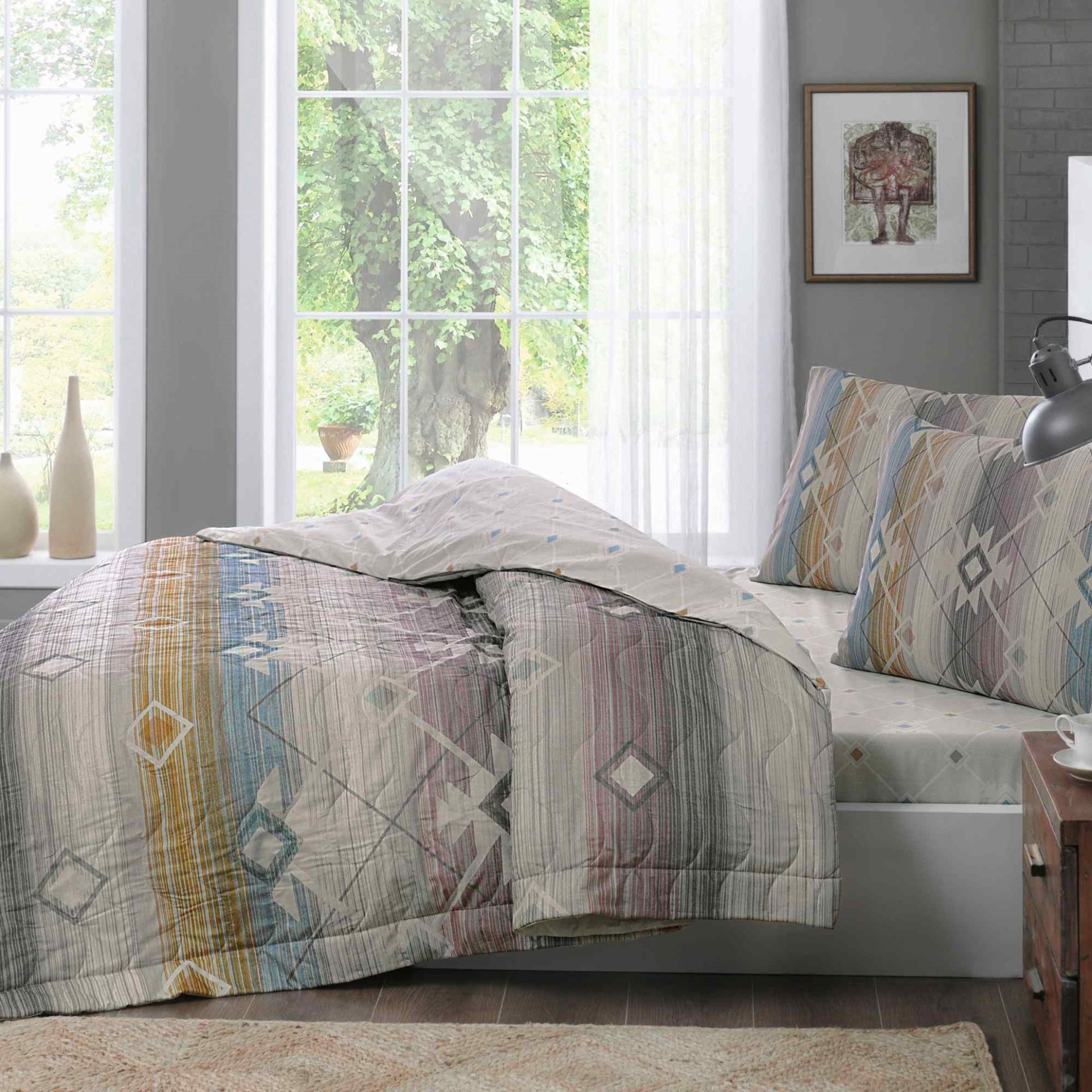 Taç Jasper Tek Kişilik Complete Set Bej