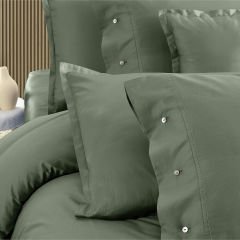 Sarev Monochrome Saten Nevresim takımı Green King Size 2Y