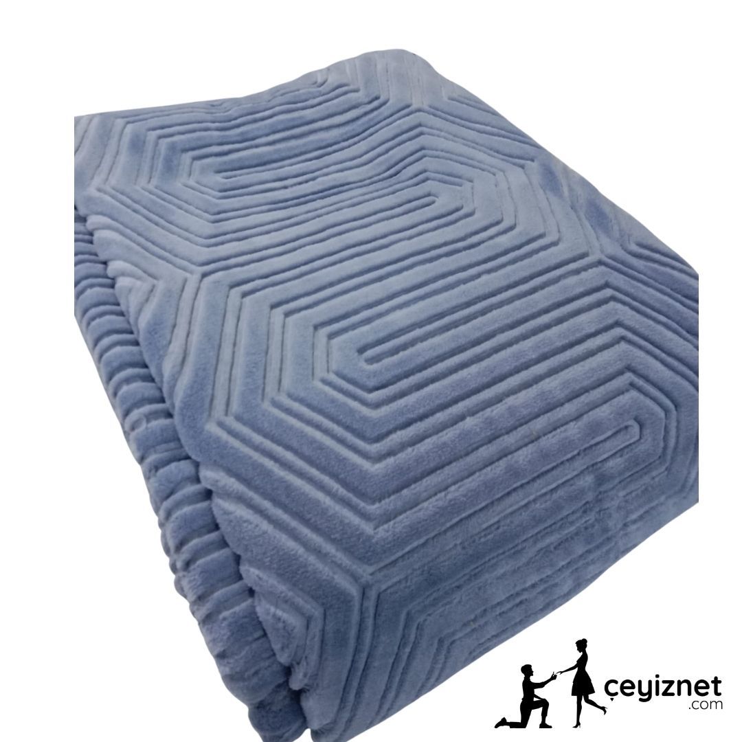 Özdilek Prestij Battaniye Çift Kişilik göl mavisi