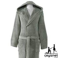 Özdilek Woven kapüşonlu Bornoz Yeşil