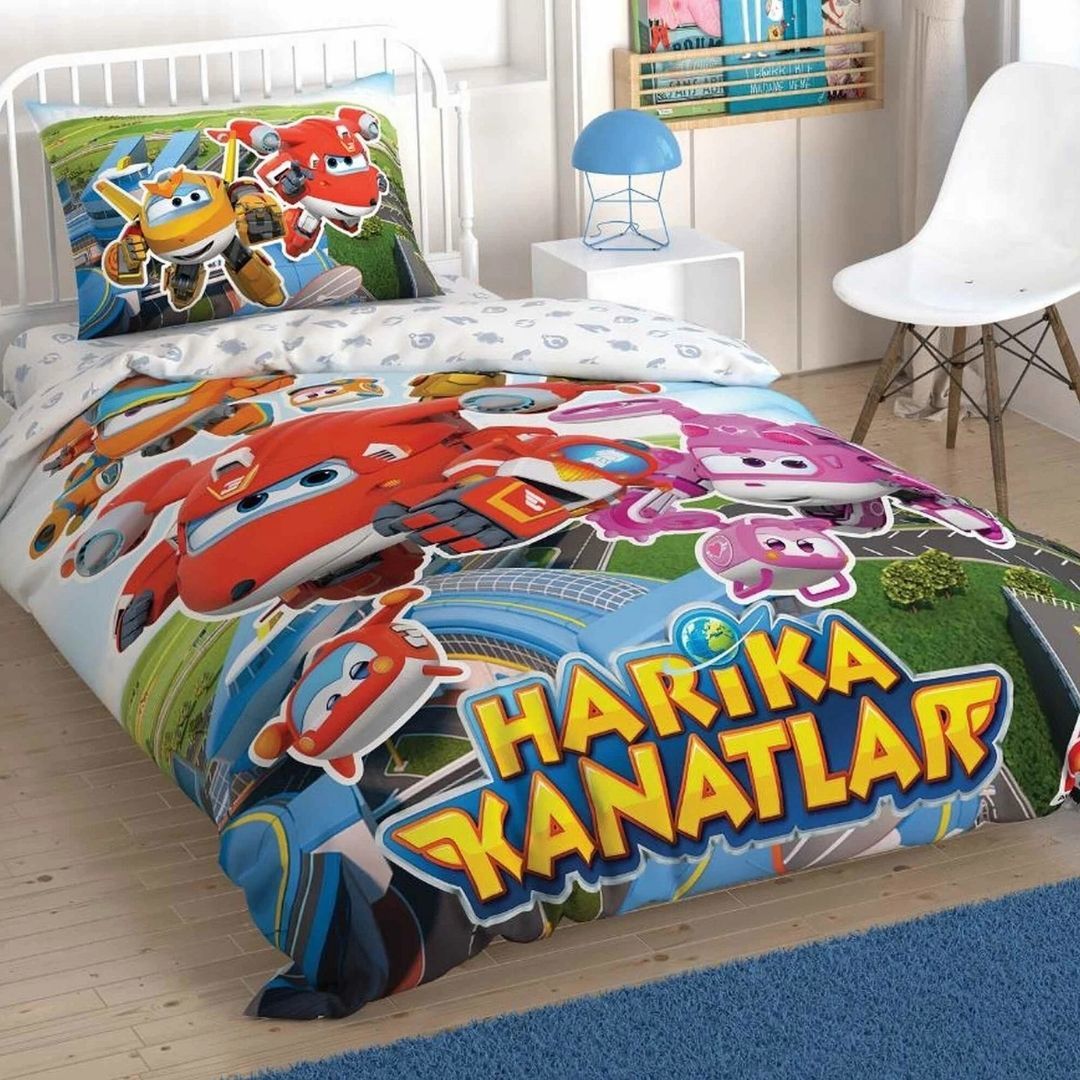 Taç Lisanslı Harika Kanatlar Tek Kişilik Nevresim Takım