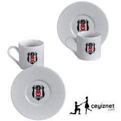 Neva Beşiktaş 2li Porselen Kahve fincanı Seti