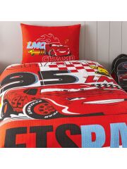 Taç Lisanslı Disney Cars Adventure Tek Kişilik Pamuk Pike Takımı