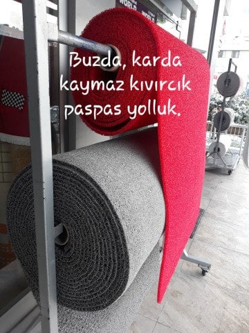 Kıvırcık Paspas Gri Genişlik 100cm Kesme Metre işi