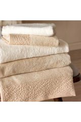 Tac Vısta Bambu Aile Bornoz Seti Bej