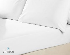 Stretch Classic Çarşaf Çift Kişilik Krem - 160x200 cm