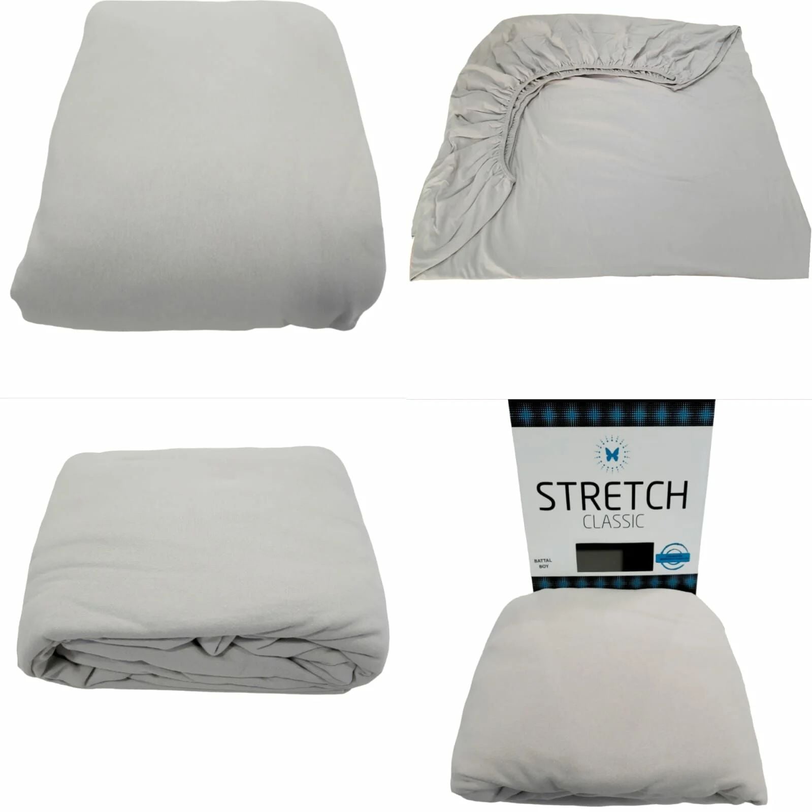 Stretch Classic Çarşaf Tek Kişilik Taş rengi  100x200 cm