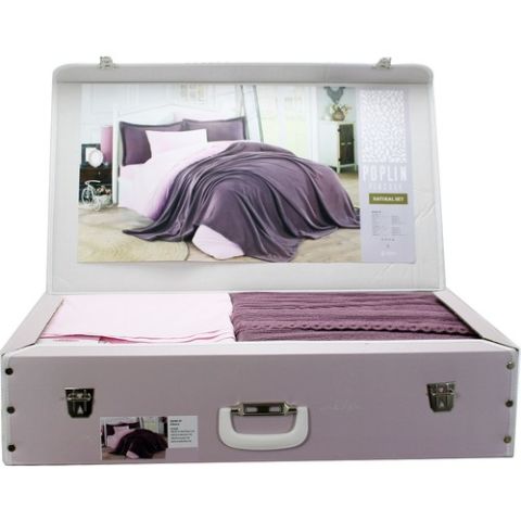 Hobby Natural Nevresim, yatak örtü Seti Poplin Tek Kişilik Gülkurusu