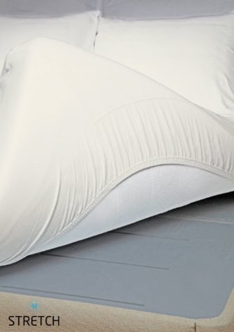 Stretch Classic Çarşaf King size Battal Boy Çift Kişilik Beyaz - 200x200 cm